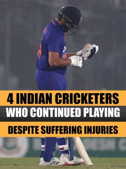 4 Indian cricketers who continued playing despite suffering injuries