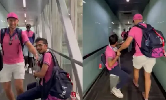 Yuzvendra Chahal and Joe Root, RR