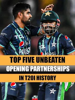 Top five unbeaten opening partnerships in T20I history