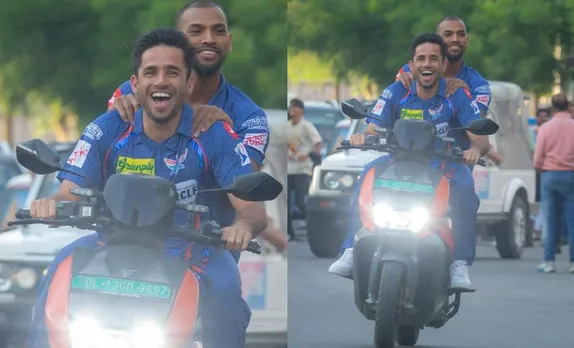 Ravi Bishnoi and Nicholas Pooran in IPL 2023