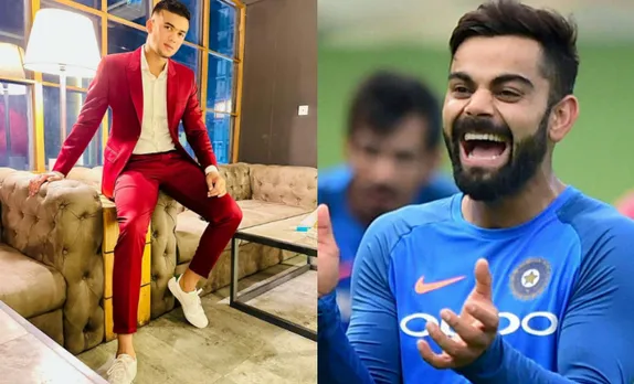 Taskin Ahmed and Virat Kohli