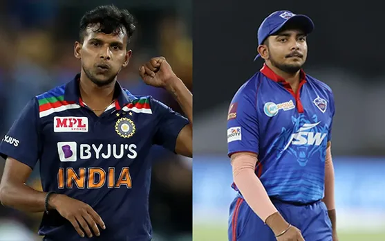 Prithvi Shaw and T Natarajan