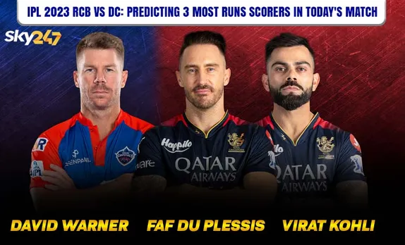 RCB vs DC, IPL 2023: 3 most run scorers in today's match