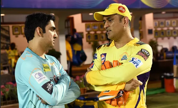 'Divided by fans, united by themselves' - Twitter in awe of Dhoni-Gambhir reunion