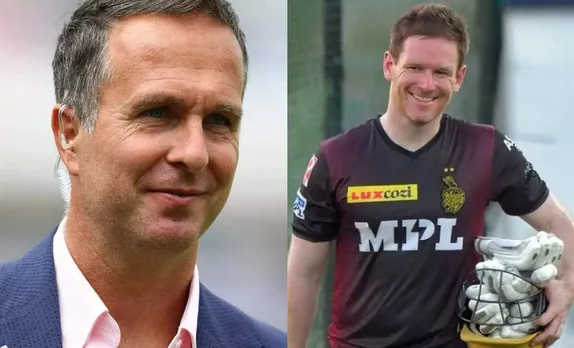 Michael Vaughan and Eoin Morgan