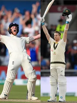 Steve Smith & Ben Stoke collash