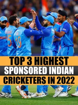 Top 3 highest sponsored Indian cricketers in 2022