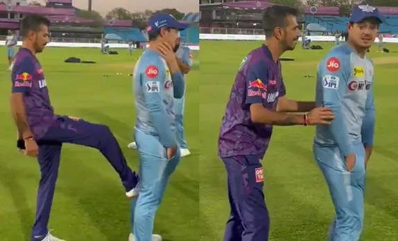 Yuzvendra Chahal and Quinton de Kock, IPL 2023