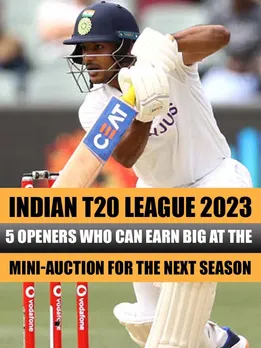 Indian T20 League 2023: 5 openers who can earn big at the mini-auction for the next season