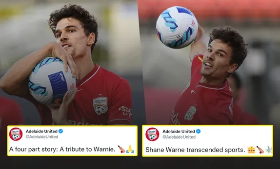 Watch: Adelaide United striker gives heartfelt tribute to Shane Warne