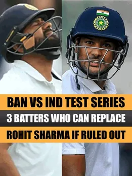 BAN vs IND Test Series: 3 Batters who can replace Rohit Sharma if ruled out
