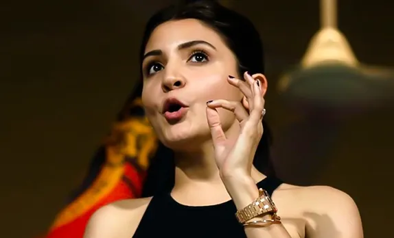 Anushka talking to media