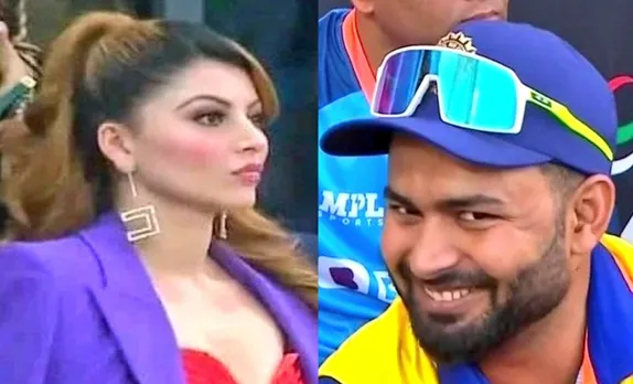 'Aaj hi rishabh pant ko nhi khilaya' - Fans take a Jibe at Rishabh Pant as Urvashi Rautela arrived to watch India-Pakistan match