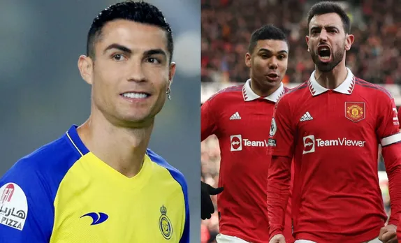 Cristiano Ronaldo and Manchester United teammates