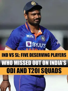 IND vs SL: Five Deserving players who missed out on India's ODI and T20I squads.