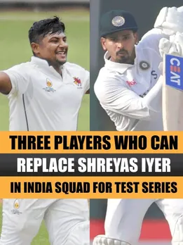 Three Players who can replace Shreyas Iyer in India squad for Test series