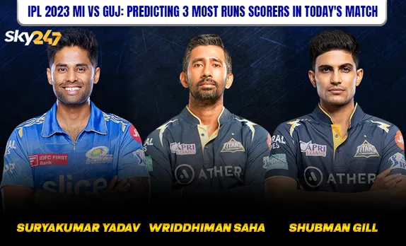 MI vs GT, IPL 2023: 3 most run scorers in today's match