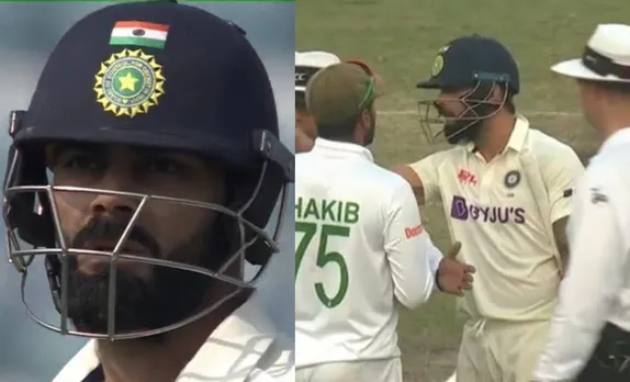 WATCH: Virat Kohli ends up in an altercation with Bangladesh skipper Shakib Al Hasan following dismissal off Mehidy Hasan Miraz