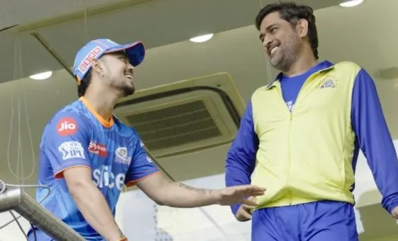 Ishan Kishan and MS Dhoni