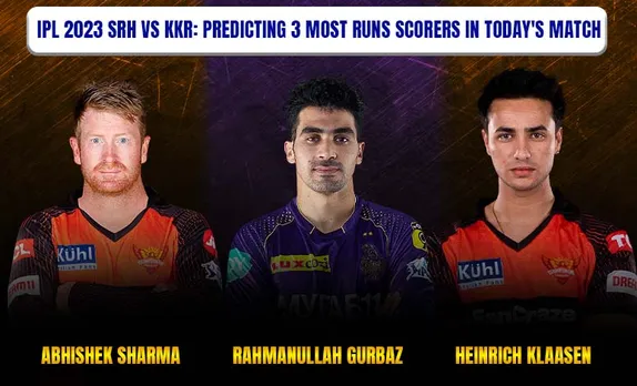 SRH vs KKR, IPL 2023: 3 most run scorers in today's match