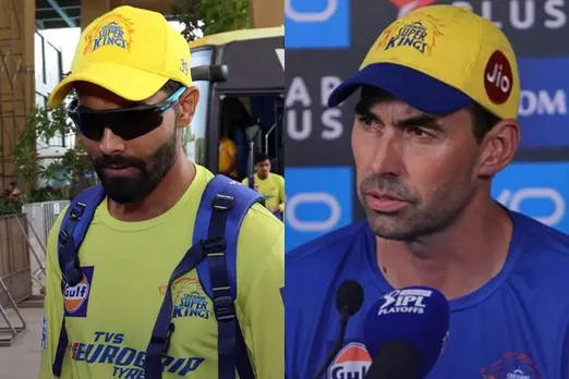 Ravindra Jadeja and Stephen Fleming