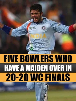 Five bowlers who have bowled a maiden over in 20-20 World Cup finals