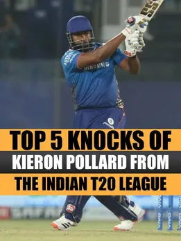 Top 5 knocks of Kieron Pollard from the Indian T20 League