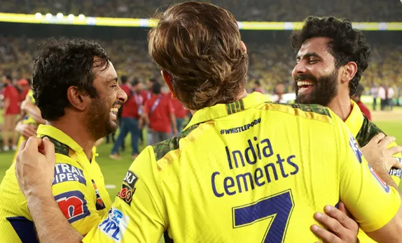 Ambati Rayudu, MS Dhoni, and Ravindra Jadeja