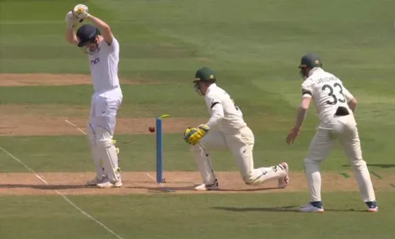 Harry Brook's bizarre dismissal (Source - Twitter)