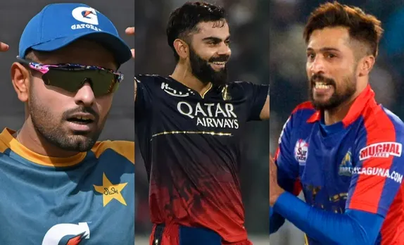 Babar Azam, Virat Kohli, and Mohammad Amir