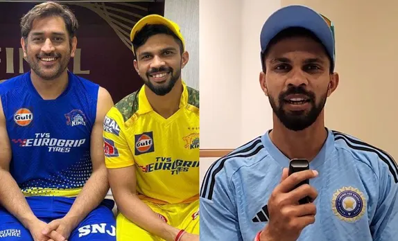 Ruturaj Gaikwad with MS Dhoni