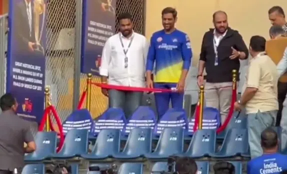 MS Dhoni felicitated at Mumbai