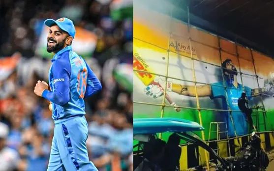 'Galiyon ka Raja' - Fans react as streets in Raipur get filled with huge posters of Virat Kohli