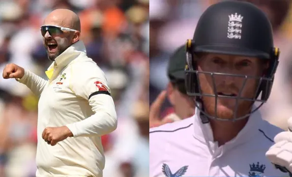 Nathan Lyon and Ben Stokes (Source - Twitter)