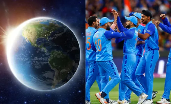 Outer space and Indian cricket team (Source - Twitter)