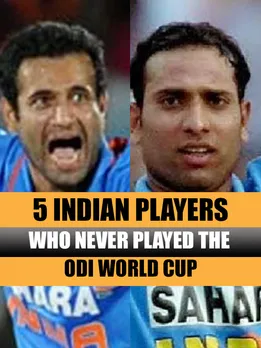 5 Indian Players who never played the ODI World Cup (VVS Laxman & Irfan Pathan)