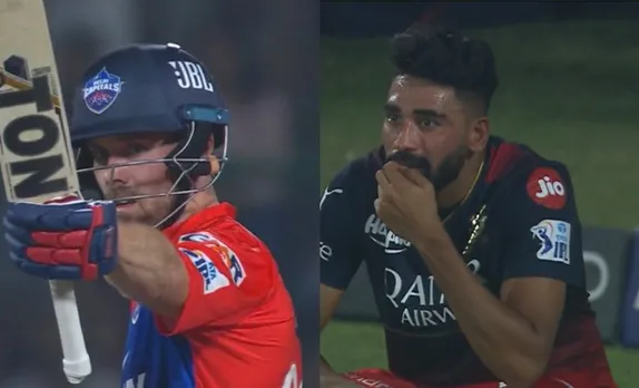 Mohammed Siraj and Phil Salt (Source - Twitter)