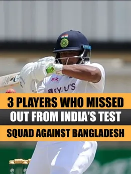 3 players who missed out from India's Test squad against Bangladesh (Sarfaraz Khan)