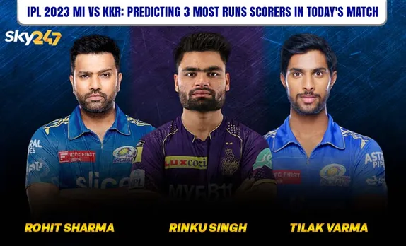 MI vs KKR, IPL 2023: 3 most run scorers in today's match