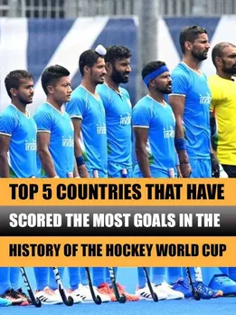 Top 5 countries that have scored the most goals in the history of the Hockey World Cup