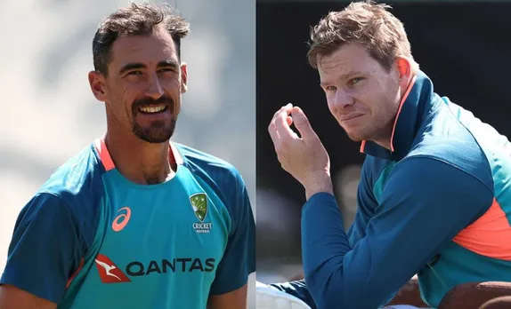 Mitchell Starc and Steve Smith