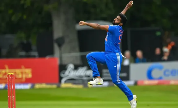 Jasprit Bumrah in action vs Ireland, 1st T20I
