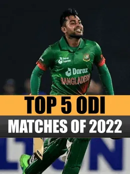 Top 5 ODI matches of 2022