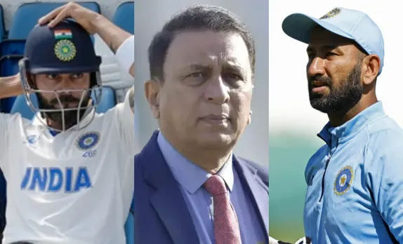 Virat Kohli, Sunil Gavaskar, and Cheteshwar Pujara