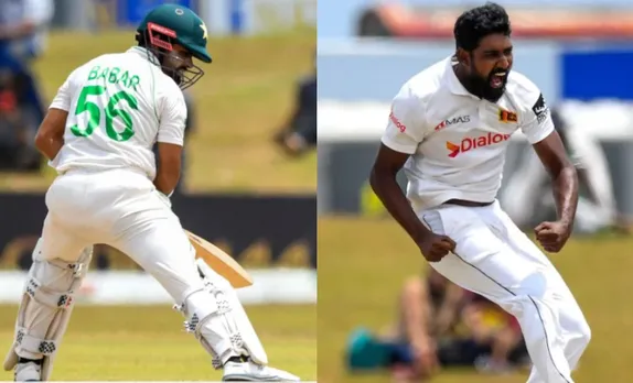 Babar Azam and Prabath Jayasuriya