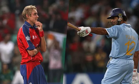 Stuart Broad, Yuvraj Singh