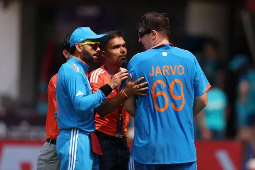 King Kohli with Jarvo at Chepauk Stadium