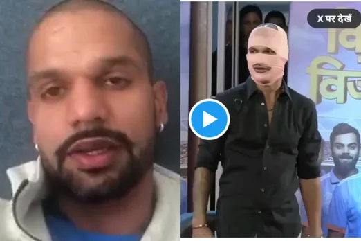 Shikhar Dhawan in SRK 'Jawan' Bandage look: