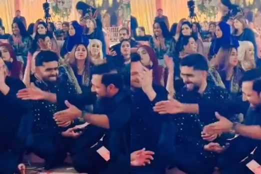 Sarfaraz Ahmed and Babar Azam are enjoying Qawali night