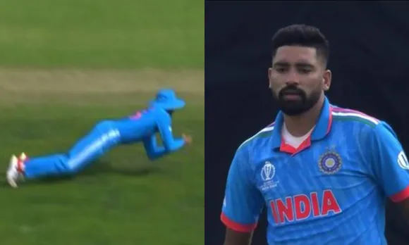 Siraj strikes AND Super catch from Shreyas Iyer
